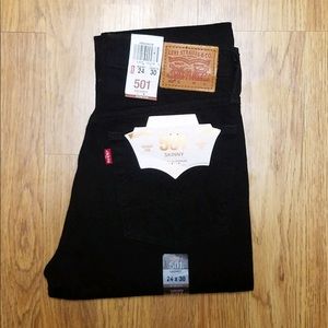 RARE NEW Women’s Levi’s 502 Skinny Jeans 24x30